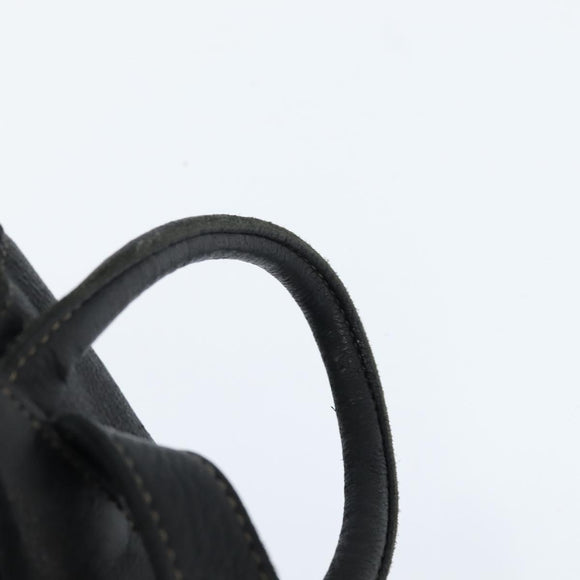 FENDI Backpack Leather Black Gold Auth 149132