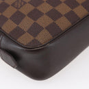 LOUIS VUITTON Damier Ebene Trousse Toilette 25 Clutch Bag N47624 LV Auth 149133-16