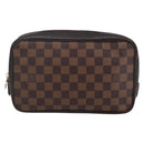 LOUIS VUITTON Damier Ebene Trousse Toilette 25 Clutch Bag N47624 LV Auth 149133-13