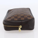 LOUIS VUITTON Damier Ebene Trousse Toilette 25 Clutch Bag N47624 LV Auth 149133-3