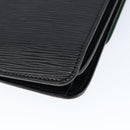 LOUIS VUITTON Epi Free Run Shoulder Bag Green Black M52414 LV Auth 149141-15