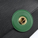 LOUIS VUITTON Epi Free Run Shoulder Bag Green Black M52414 LV Auth 149141-17