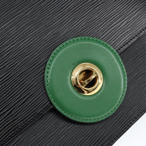 LOUIS VUITTON Epi Free Run Shoulder Bag Green Black M52414 LV Auth 149141