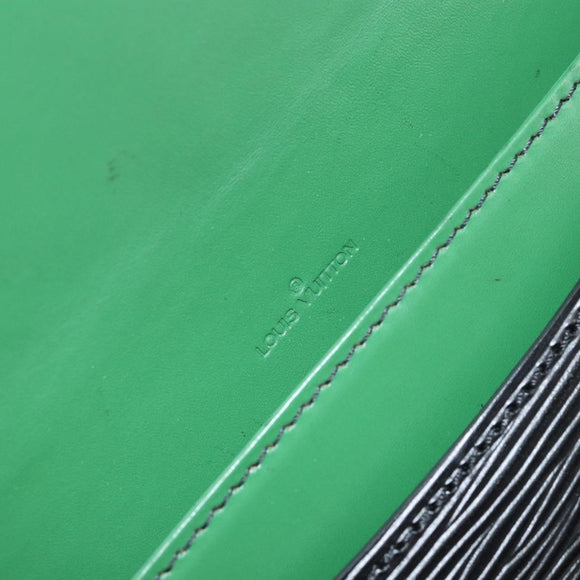 LOUIS VUITTON Epi Free Run Shoulder Bag Green Black M52414 LV Auth 149141