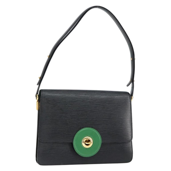 LOUIS VUITTON Epi Free Run Shoulder Bag Green Black M52414 LV Auth 149141