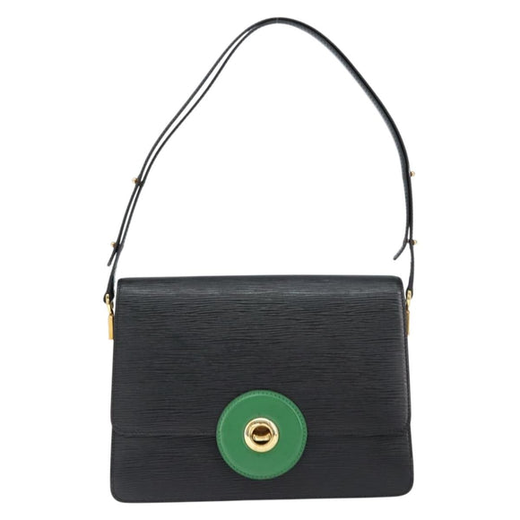 LOUIS VUITTON Epi Free Run Shoulder Bag Green Black M52414 LV Auth 149141