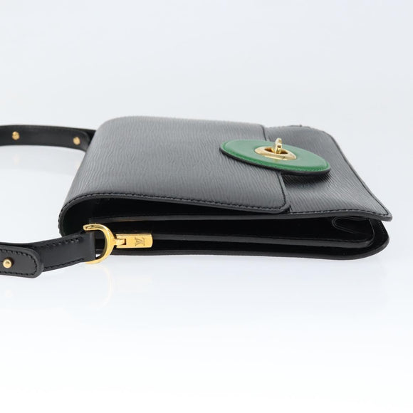 LOUIS VUITTON Epi Free Run Shoulder Bag Green Black M52414 LV Auth 149141