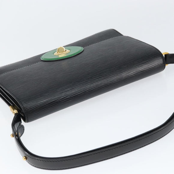 LOUIS VUITTON Epi Free Run Shoulder Bag Green Black M52414 LV Auth 149141