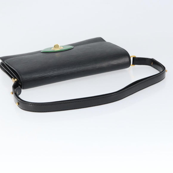 LOUIS VUITTON Epi Free Run Shoulder Bag Green Black M52414 LV Auth 149141