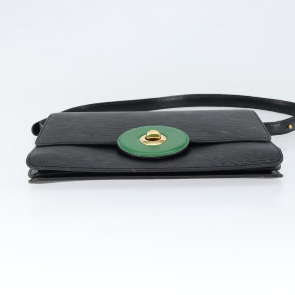 LOUIS VUITTON Epi Free Run Shoulder Bag Green Black M52414 LV Auth 149141