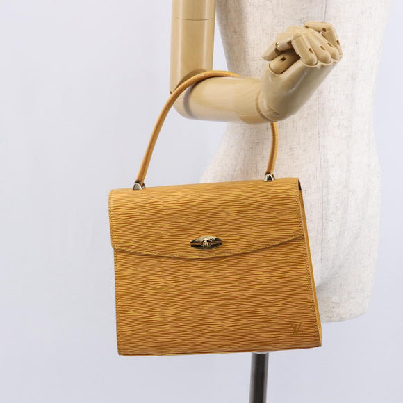 LOUIS VUITTON Epi Malesherbes Hand Bag Tassili Yellow Jonne M52379 Auth 149143