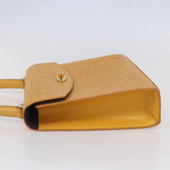 LOUIS VUITTON Epi Malesherbes Hand Bag Tassili Yellow Jonne M52379 Auth 149143