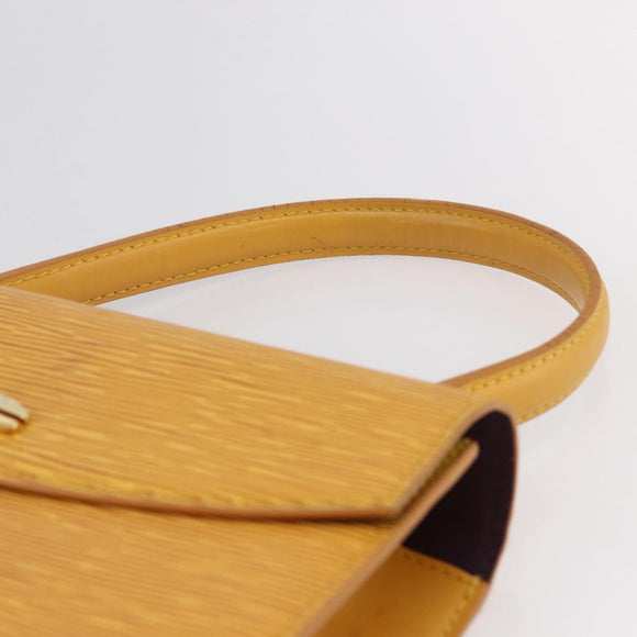 LOUIS VUITTON Epi Malesherbes Hand Bag Tassili Yellow Jonne M52379 Auth 149143