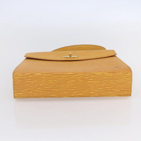 LOUIS VUITTON Epi Malesherbes Hand Bag Tassili Yellow Jonne M52379 Auth 149143