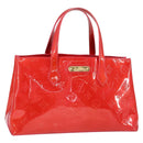 LOUIS VUITTON Monogram Vernis Wilshire Boulevard Bag Rose Pop M93643 Auth 149144-1