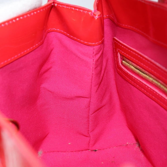 LOUIS VUITTON Monogram Vernis Wilshire Boulevard Bag Rose Pop M93643 Auth 149144