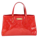 LOUIS VUITTON Monogram Vernis Wilshire Boulevard Bag Rose Pop M93643 Auth 149144-13