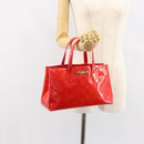 LOUIS VUITTON Monogram Vernis Wilshire Boulevard Bag Rose Pop M93643 Auth 149144-22