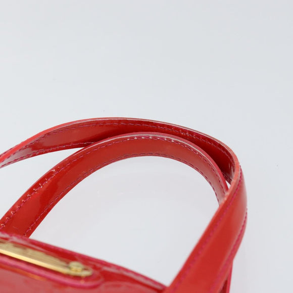 LOUIS VUITTON Monogram Vernis Wilshire Boulevard Bag Rose Pop M93643 Auth 149144