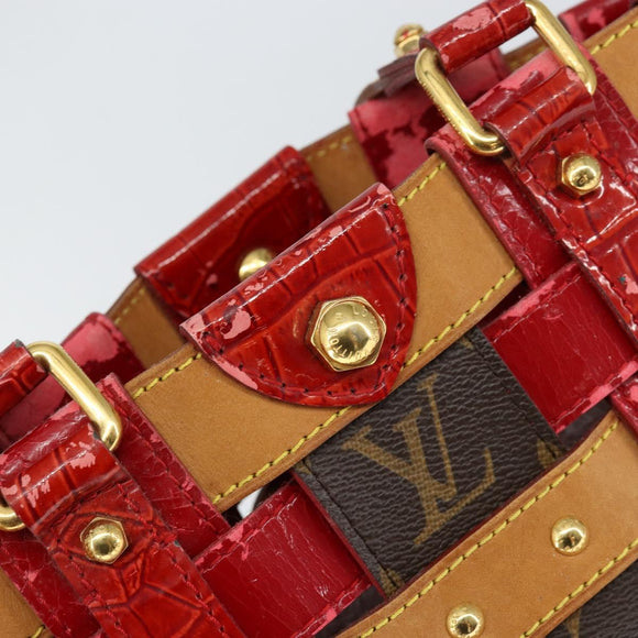 LOUIS VUITTON Monogram Ruby Neo bucket Tote Bag M95613 LV Auth 149145