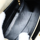 Salvatore Ferragamo Gancini Hand Bag Suede 2way Ivory Gold Auth 149146-11