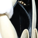 Salvatore Ferragamo Gancini Hand Bag Suede 2way Ivory Gold Auth 149146-22