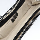 Salvatore Ferragamo Vala Shoulder Bag Enamel Black Silver Auth 149147-11