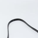 Salvatore Ferragamo Vala Shoulder Bag Enamel Black Silver Auth 149147-14