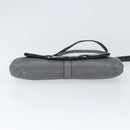 Salvatore Ferragamo Vala Shoulder Bag Suede Gray Silver Auth 149149-5