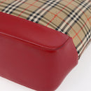 Burberrys Nova Check Tote Bag Canvas Beige Gold Auth 149150-15