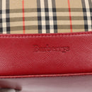 Burberrys Nova Check Tote Bag Canvas Beige Gold Auth 149150-17