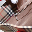 Burberrys Nova Check Tote Bag Canvas Beige Gold Auth 149150-18