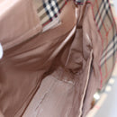 Burberrys Nova Check Tote Bag Canvas Beige Gold Auth 149150-19