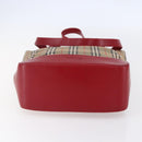 Burberrys Nova Check Tote Bag Canvas Beige Gold Auth 149150-5