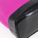 SAINT LAURENT Tote Bag Nylon Pink Gold Auth 149152-16