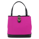 SAINT LAURENT Tote Bag Nylon Pink Gold Auth 149152-13