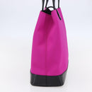 SAINT LAURENT Tote Bag Nylon Pink Gold Auth 149152-4