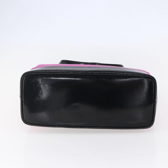 SAINT LAURENT Tote Bag Nylon Pink Gold Auth 149152