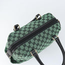 GUCCI GG Canvas Hand Bag Outlet Gold Green 272375 Auth 149154-6