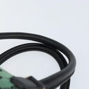 GUCCI GG Canvas Hand Bag Outlet Gold Green 272375 Auth 149154-8