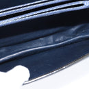 CELINE Horse Carriage Shoulder Bag Enamel Black Gold Auth 149158-12