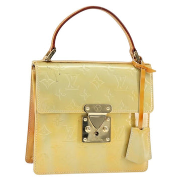 LOUIS VUITTON Monogram Vernis Spring Street Hand Bag Gris M91029 LV Auth 149160