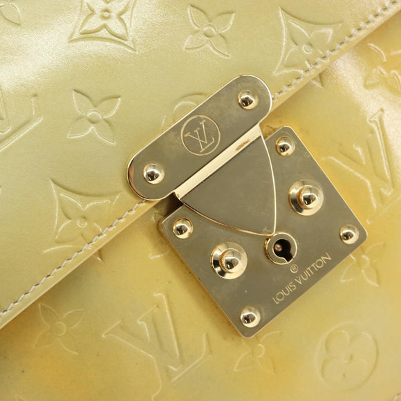 LOUIS VUITTON Monogram Vernis Spring Street Hand Bag Gris M91029 LV Auth 149160