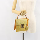 LOUIS VUITTON Monogram Vernis Spring Street Hand Bag Gris M91029 LV Auth 149160-24