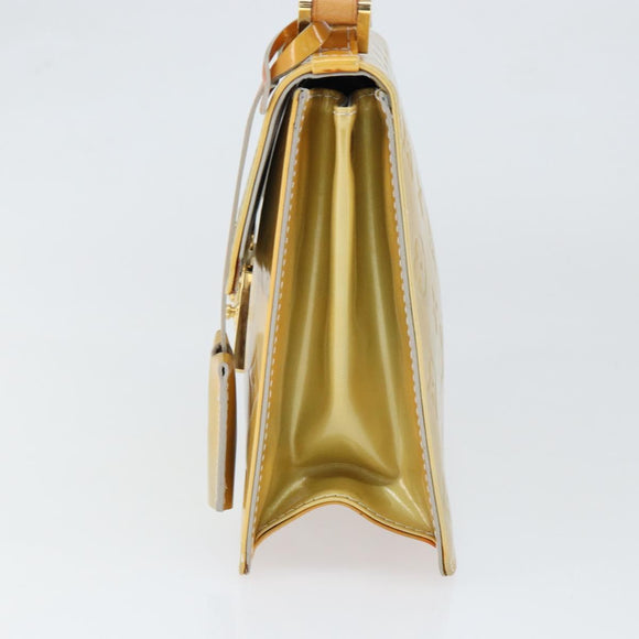 LOUIS VUITTON Monogram Vernis Spring Street Hand Bag Gris M91029 LV Auth 149160