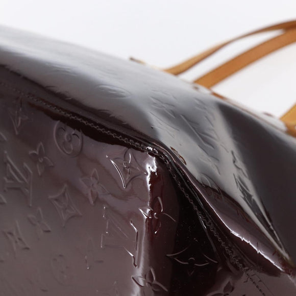 LOUIS VUITTON Monogram Vernis Bellevue GM Tote Bag Amarante M93589 Auth 149163