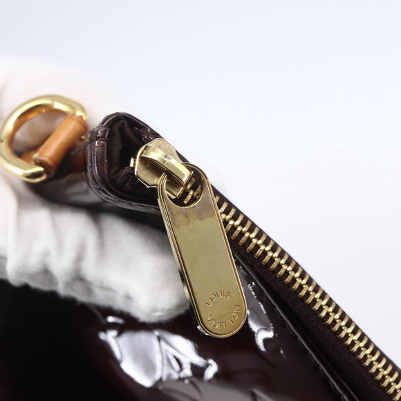 LOUIS VUITTON Monogram Vernis Bellevue GM Tote Bag Amarante M93589 Auth 149163