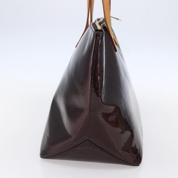 LOUIS VUITTON Monogram Vernis Bellevue GM Tote Bag Amarante M93589 Auth 149163