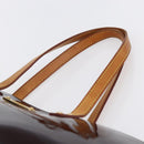 LOUIS VUITTON Monogram Vernis Bellevue GM Tote Bag Amarante M93589 Auth 149163-8