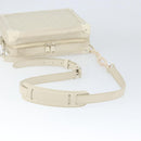 LOUIS VUITTON Monogram Empreinte Soft Trunk Bag White M53287 LV Auth 149169-7